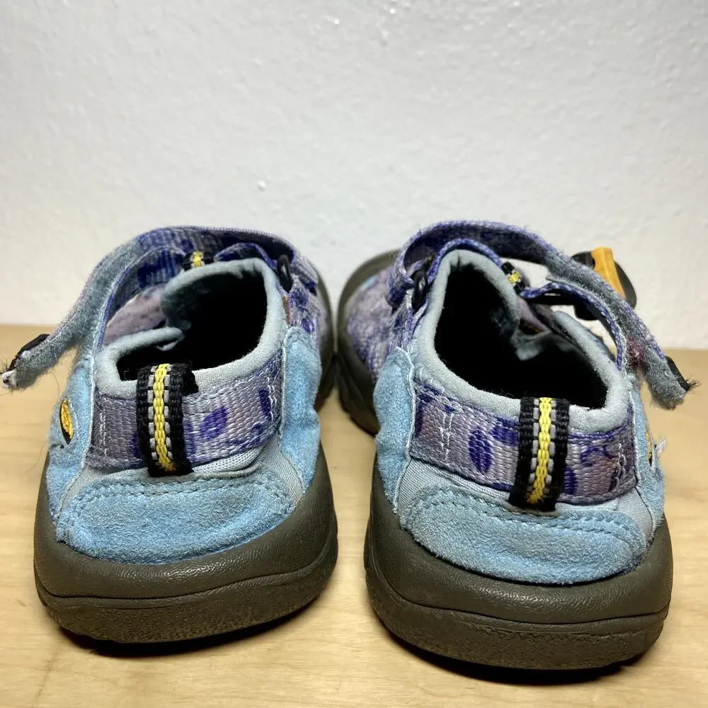 Keen Newport H2 Sandals Waterproof Fast Drying Pull Loops Blue Purple Floral 2